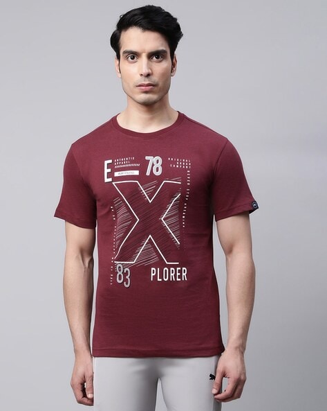 MVMT - Typographic Print Slim Fit Crew-Neck T-Shirt