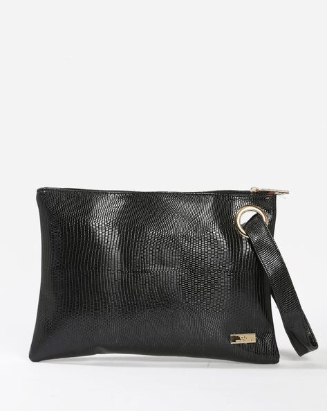 CARLTON LONDON - Croc-Embossed Make-Up Pouch