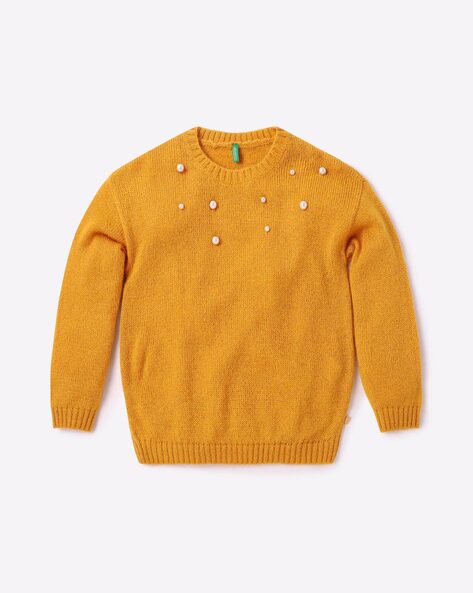 UNITED COLORS OF BENETTON - Unit girls sweaters & cardig yellow xx