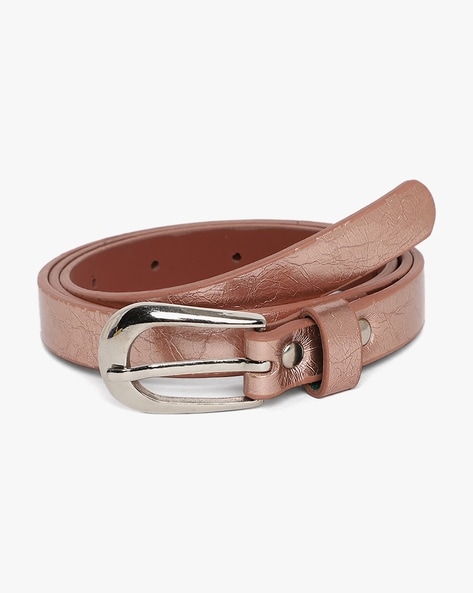 IVORYTAG - Belt with Metal Buckle Closure
