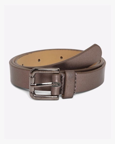 IVORYTAG - Belt with Metal Buckle Closure