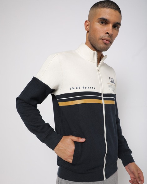 TEAMSPIRIT - Colourblocked Zip-Front Sweatshirt