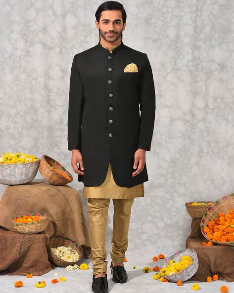 HANGUP PLUS - Kurta & Churidar Set with Waistcoat