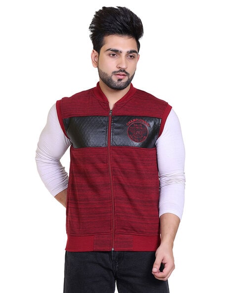 STARFOX - Striped Zip-Front Jacket