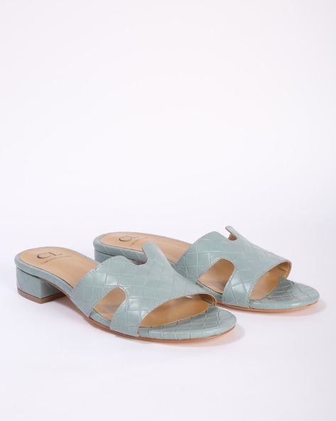 CARLTON LONDON - Basket-Weave Patterned Block Heels
