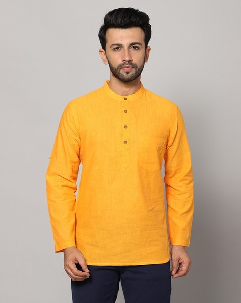 NAWABZADE - Cotton Kurta with Patch Pocket