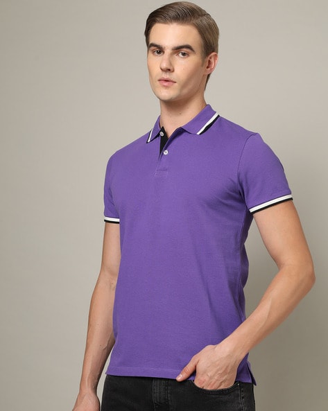 #PRODUKT BY JACK & JONES - Regular Fit Polo T-Shirt with Side Vents