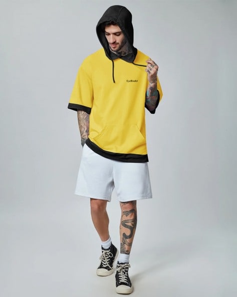 #EYEBOGLER - Loose-Fit Hooded T-Shirt