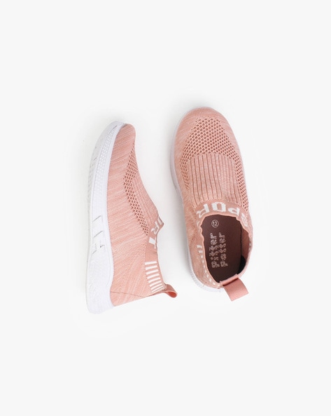 #PITTER PATTER - Knit Round-Toe Slip-On Shoes