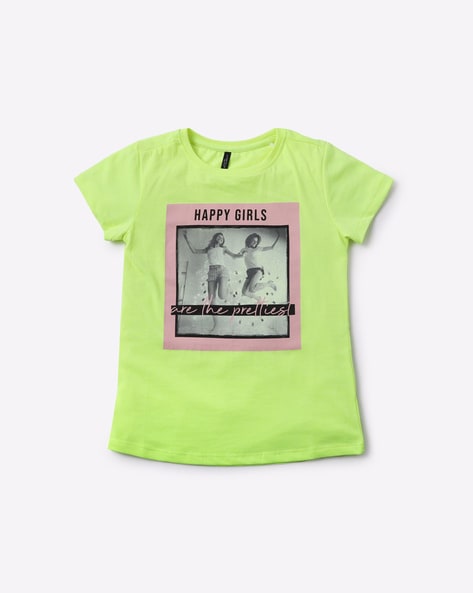 #RIO GIRLS - Graphic Print Crew-Neck T-shirt