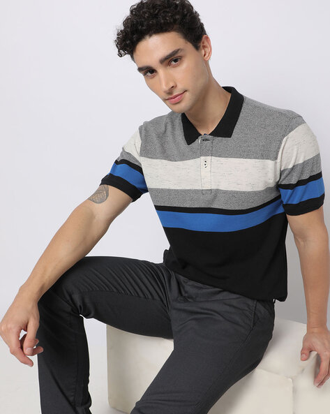 #NETPLAY - Regular Fit Striped Polo T-Shirt