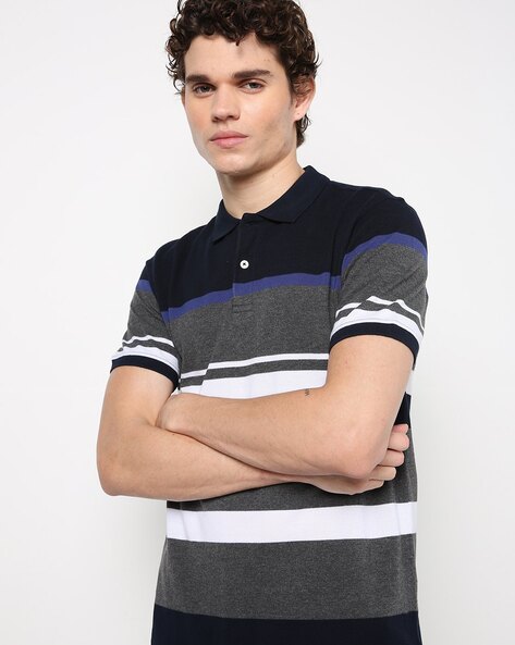 #NETPLAY - Regular Fit Striped Polo T-Shirt