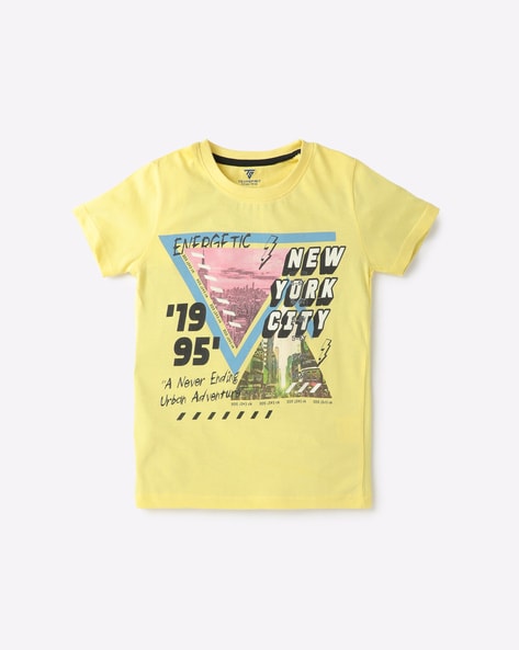 #KB TEAM SPIRIT - New York City Print Round-Neck T-shirt