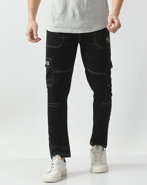 #LINARIA - Men Slim Fit Flat-Front Cargo Pants