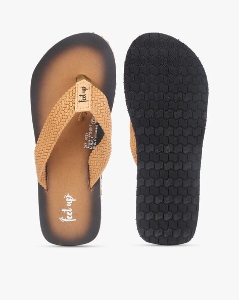 #FEETUP - Men Graphic Print Flip-Flops