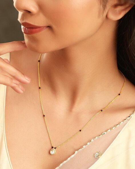 #RUBANS - Women Diamond-Studded Gold-Plated Magalsutra