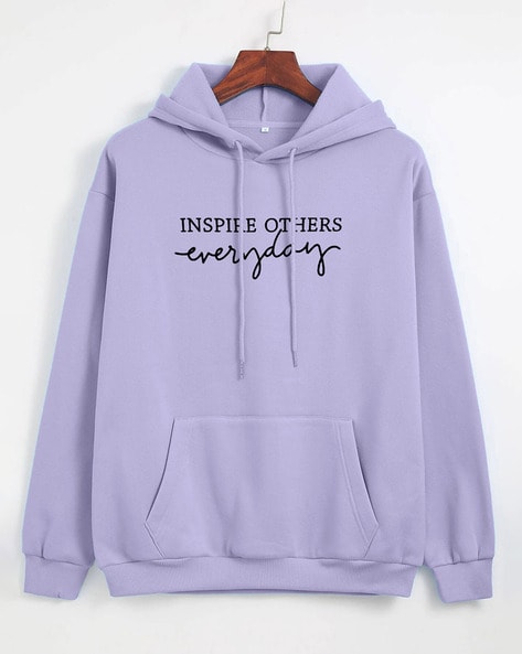 #FERYLONDON - Typographic Print Hoodie with Kangaroo Pocket