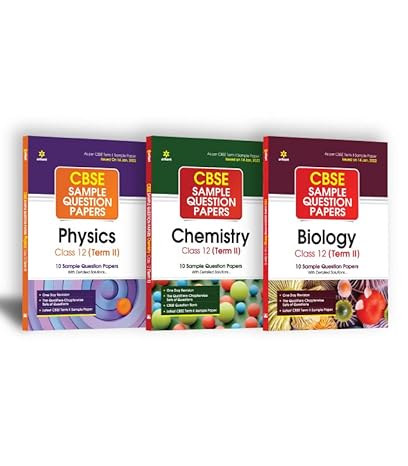 Arihant CBSE Term 2 Physics, Chemistry & Biology Class 12 Sample Question Papers (As per CBSE Term 2 Sample Paper Issued on 14 Jan 2022) (Set of 3 Books)