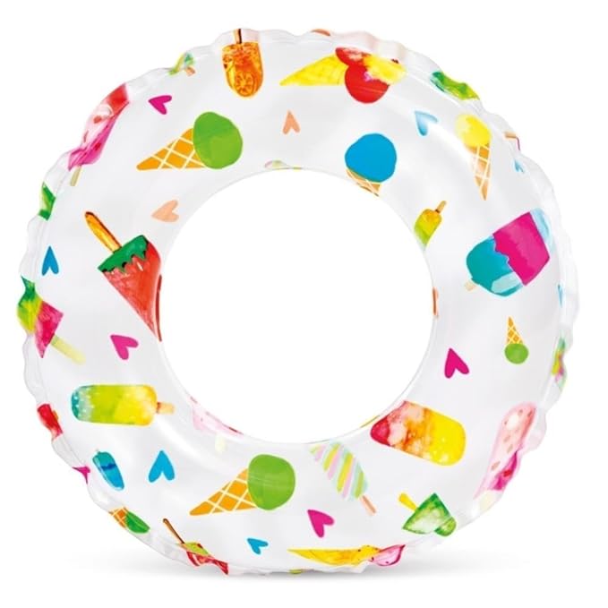 Intex Recreation 59230ep Lively Print Swim Ring 20", Assorted Designs
