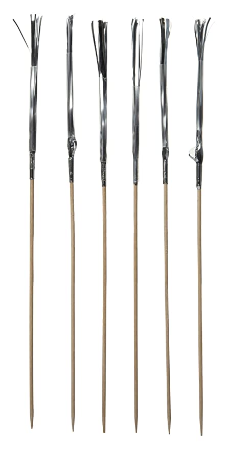 Fackelmann Wood 6- Pieces Party Picks, Standard, Assorted