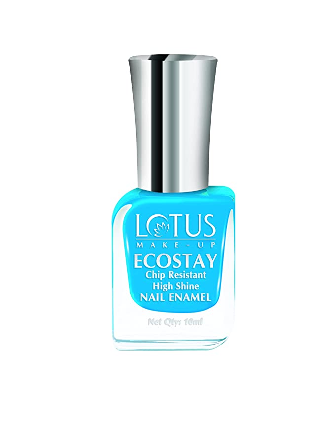 Lotus Makeup Ecostay Nail Enamel, Twisted Blue, 10ml