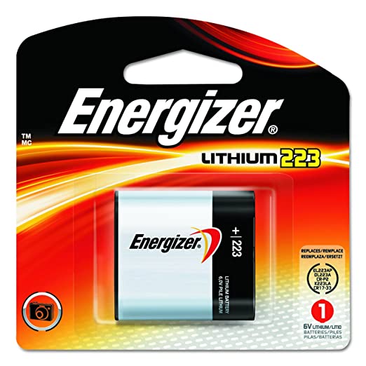 Energizer EL223APBP Professional Litium 223-6V Battery (Black/Red)