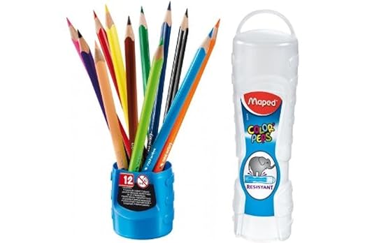 Maped Color'Peps Color Pencil Set - Pack of 12 (Multicolor)