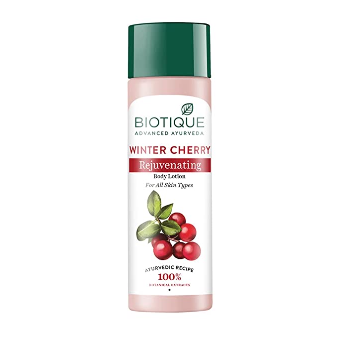 [Apply Coupon] - Biotique Winter Cherry Rejuvenating Body Lotion For All Skin Types, 190ml