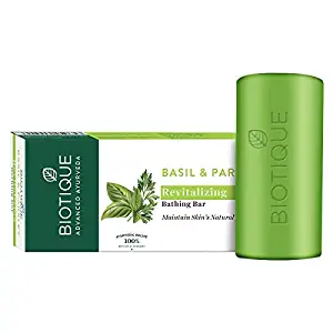 Biotique Basil And Parsley Revitalizing Body Soap, 150g