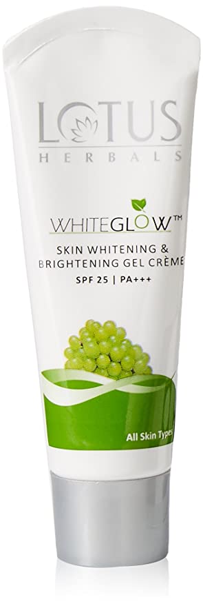 [Apply Coupon] - Lotus Herbals Skin Whitening and Brightening Gel Creme SPF 25 - Whiteglow 18 g
