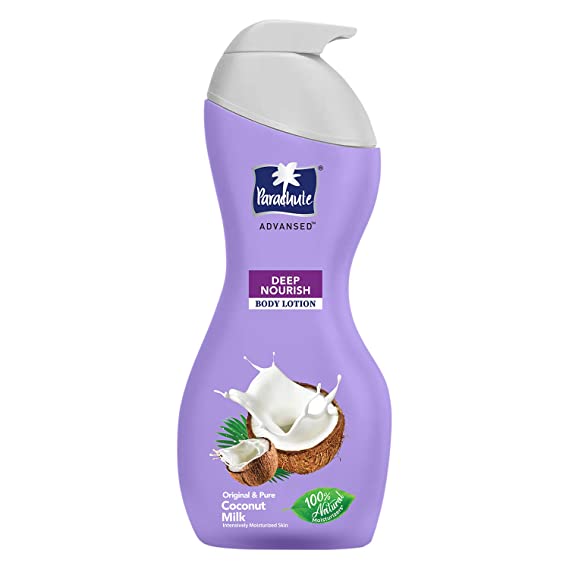 Parachute Advansed Deep Nourish Body Lotion for Women & Men, Dry Skin, 400ml | Pure Coconut Milk, 100% Natural, 72h Moisturisation