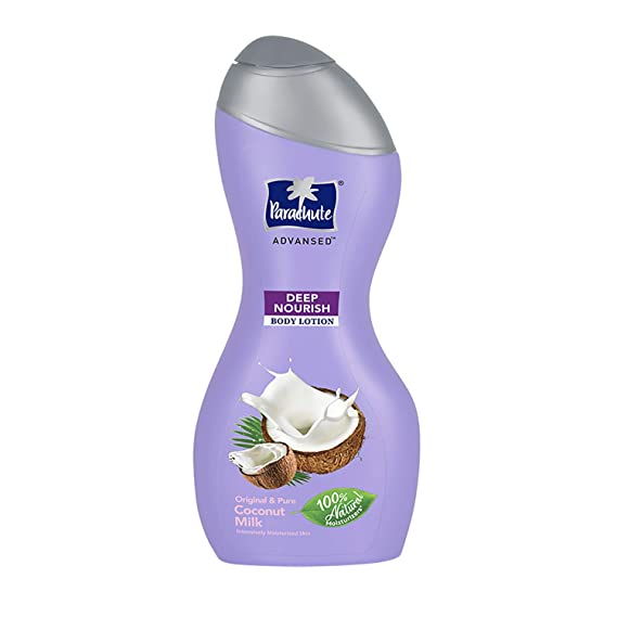 Parachute Advansed Deep Nourish Body Lotion for Women & Men, Dry Skin, 225ml | Pure Coconut Milk, 100% Natural, 72h Moisturisation