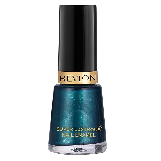 REVLON Glossy Finish Nail Enamel, Peacock Blue, 8ml