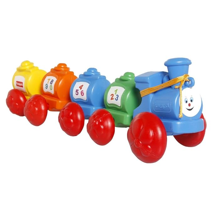 Giggles - Wibbly Wobbly Train, Pull along toy, Encourages walking,Funny walking style, 12 months & above, Infant and Preschool Toys