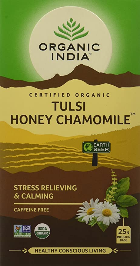 Organic India Tulsi - 25 Tea Bags (Honey Chamomile)