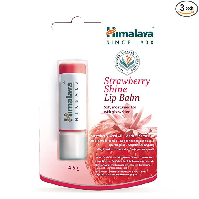 Himalaya Herbals Strawberry Shine Lip Care, 4.5g