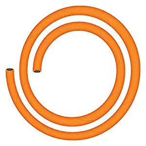 Prestige 1.5M LPG Rubber Hose Pipe with Reinforced Steel Wire, ISI Certified (Orange)