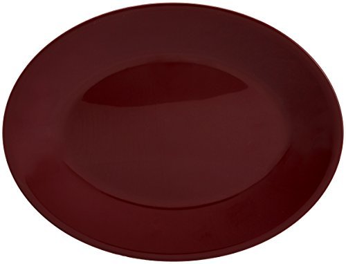 Signoraware Plastic Rice Plate, Maroon