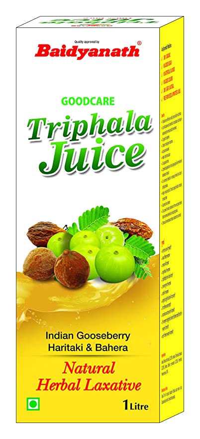Baidyanath Triphala Juice - Ayurvedic, Herbal Laxative - 1L