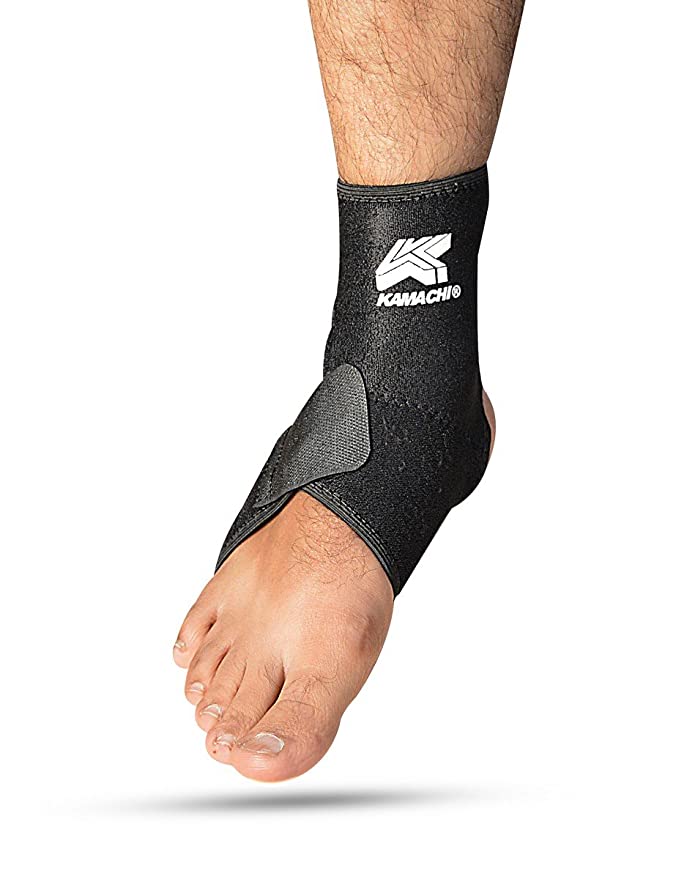 Kamachi K-660 Neoprene Ankle Support with Velcro - One Size (Black)