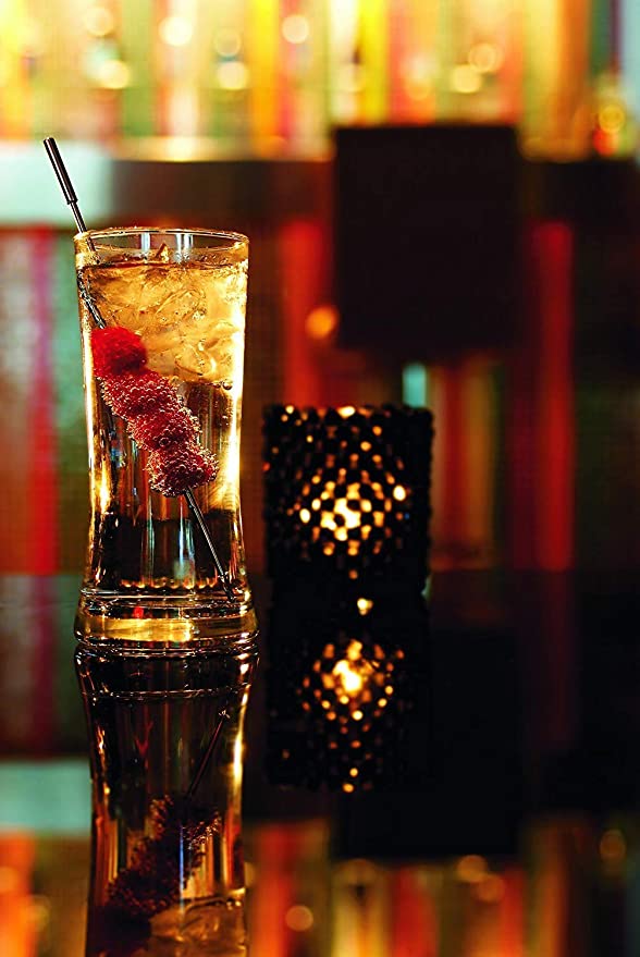 Ocean Tango Rock Long Drink Glass Set, 315ml, Set of 6, Transparent
