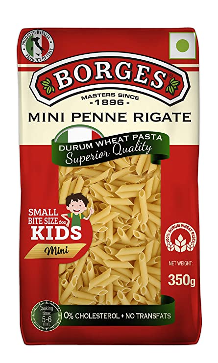 Borges Mini Penne Rigate Durum Wheat Pasta, 350g