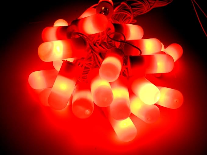 Tucasa DW-158 Capsule Shape String Light (Red)