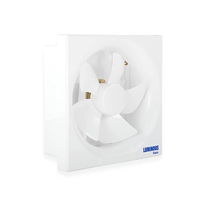 Luminous Vento Deluxe 150 mm Exhaust Fan for Kitchen, Bathroom, and Office Cut-out Size - Sq 191 x 191 mm (White)