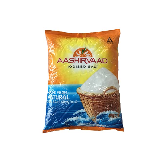 Aashirvaad Salt - Iodised, 1kg Bag
