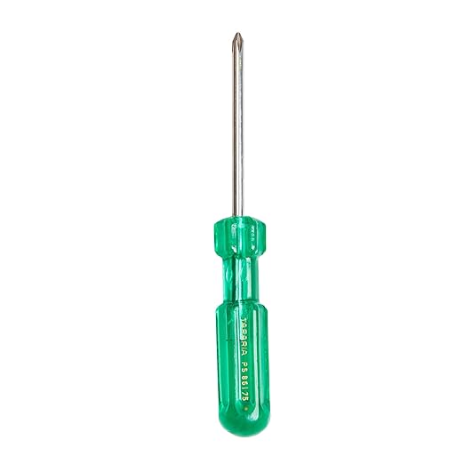 Taparia P5 861 75 Steel Tip No. 1 Philips Screw Driver (Green and Silver)