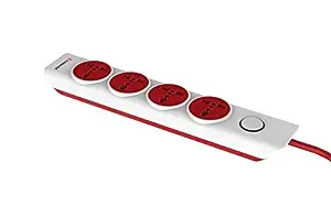 Goldmedal Curve Plus 205102 Plastic i-Design 4x1 Power Strip (White) (205103)