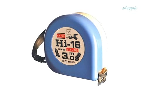 Freemans Measures Hi - 16 Abs Case Steel White And Blue Measuring Tape (3Mx16Mm)