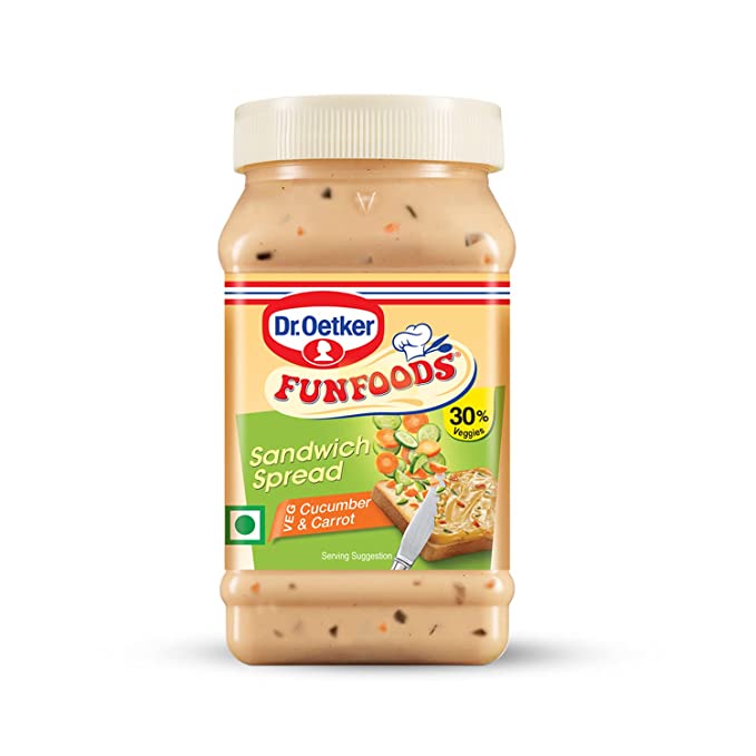 Funfoods Sandwich Spread Eggless - Cucumber & Carrot, 250g