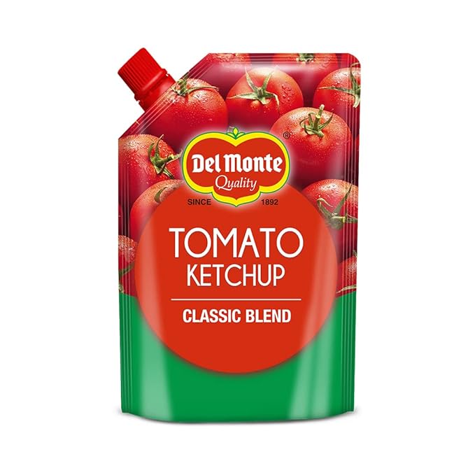 Delmonte Tomato Ketchup - Classic Blend, 450 G| No MSG |100% vegan | Tomato Sauce